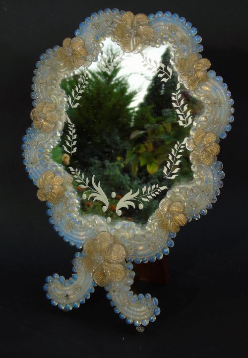 Antique Venetian Glass Mirror