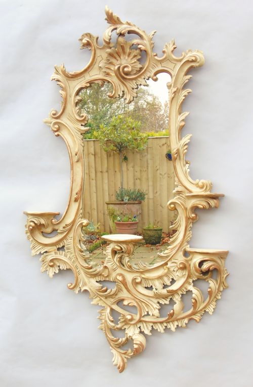 Beautiful Large Italian Rococo Baroque Mirror