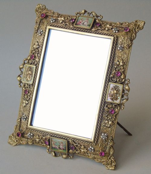 Pretty 19th Century Gilt Bronze Dressing Table Mirror