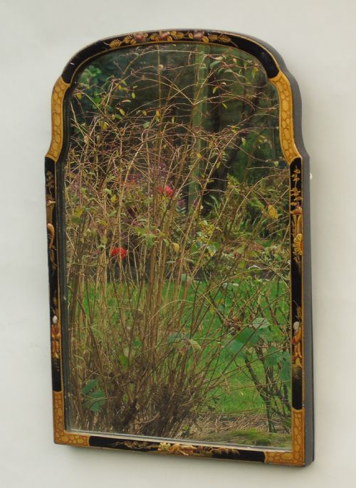 Antique Chinoiserie Frame Mirror Pier Glass
