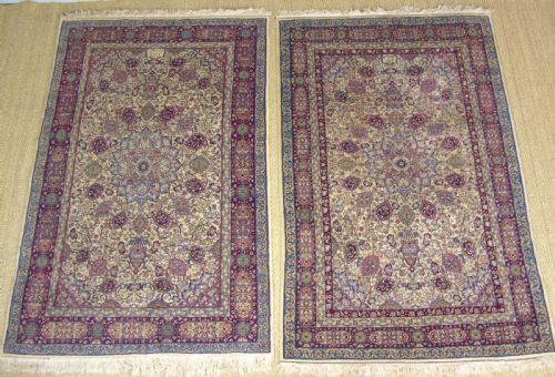 Pair of Antique Ardabil Carpets