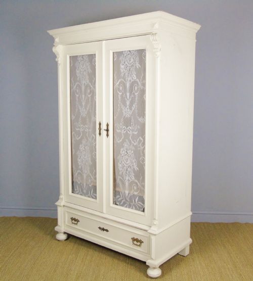 fig 1. Antique French Painted Wardrobe