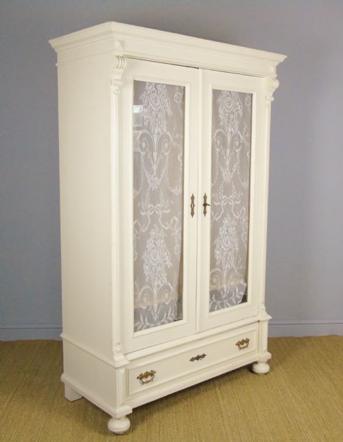 Antique French Painted Wardrobe