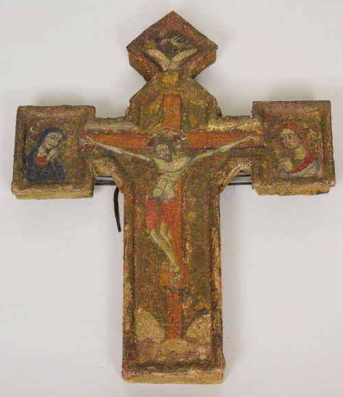 Antique Greek Crucifix Icon