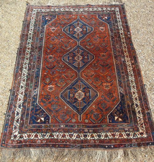 Antique Kashgai Carpet Room Size