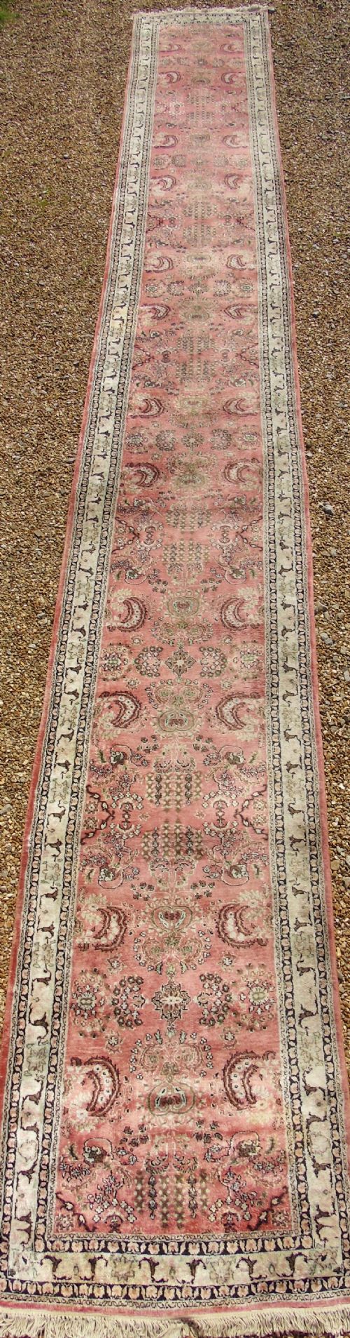 Antique Silk Runner Carpet 7m