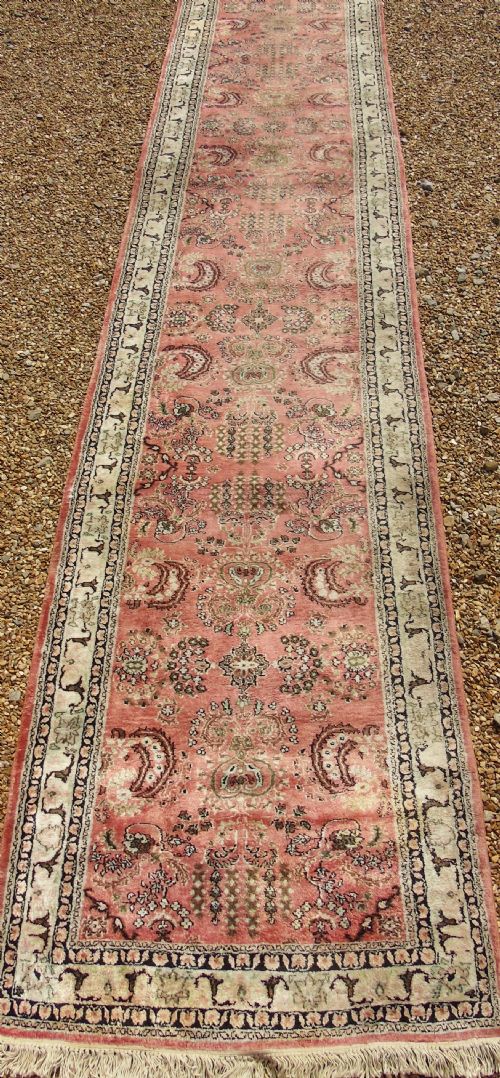fig 1. Antique Silk Runner Carpet 7m
