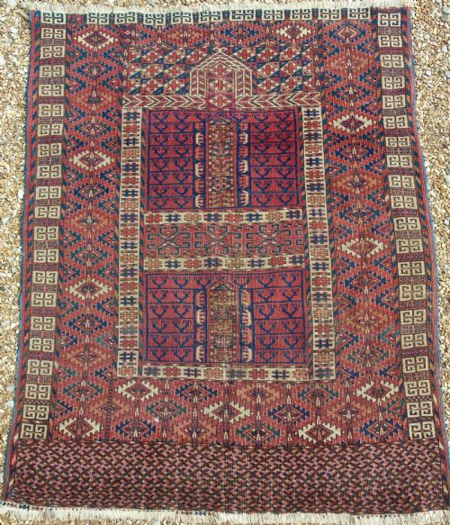 Antique Tekke Turkman Ersari Ensi Carpet