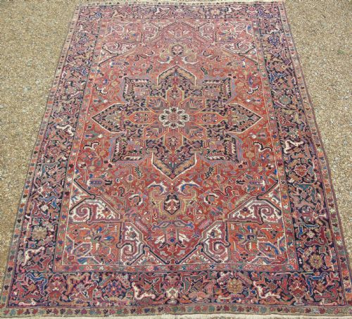 Antique Heriz Carpet Room Size