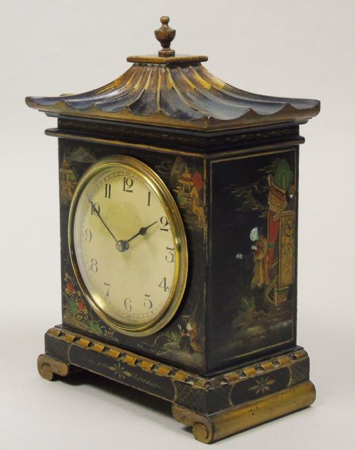 Antique Chinoiserie Clock Pagoda Top