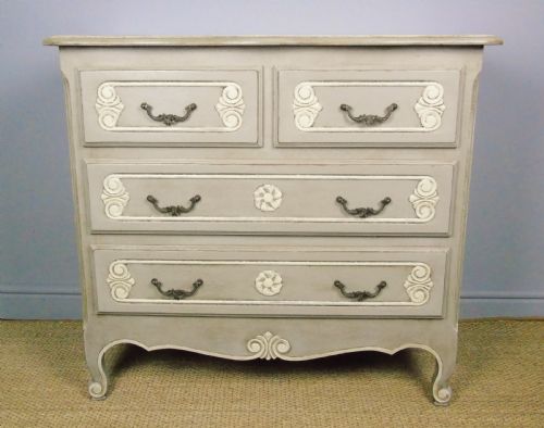 Attractive Hand Painted French Chest of Drawers