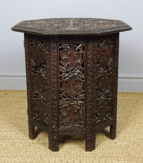 Anglo Indian Hand Carved Hardwood Table