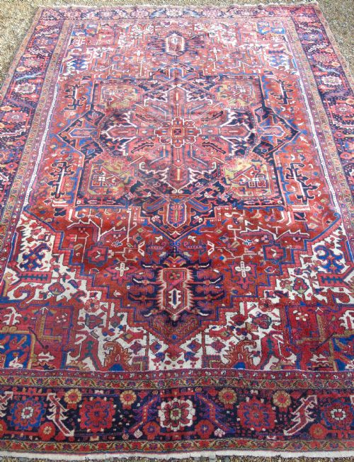 fig 1. Antique Heriz Carpet Room Size