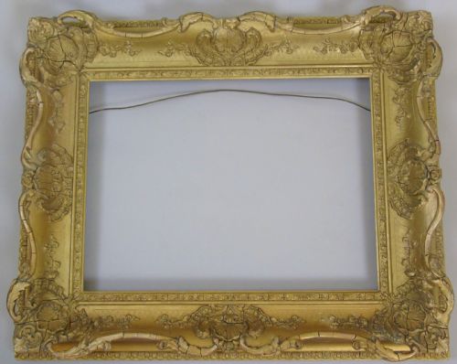 Good Early Victorian Swept Gilt Frame Suit Painting 16”X12”
