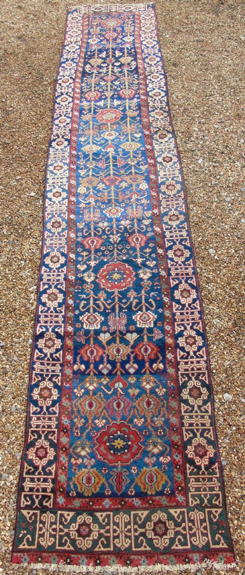 Antique Kurdish Runner Narrow