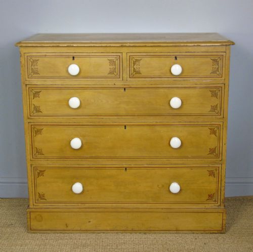 Rare Hand Painted Shoolbred Chest of Drawers