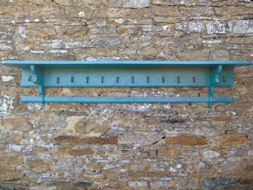 Good Large Antique Coat Hanger Rack with Attractive Paint Finish