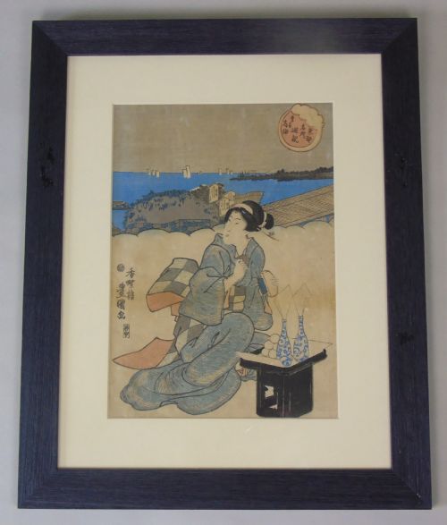 Japanese Woodblock Print by Kunisada 19th Century