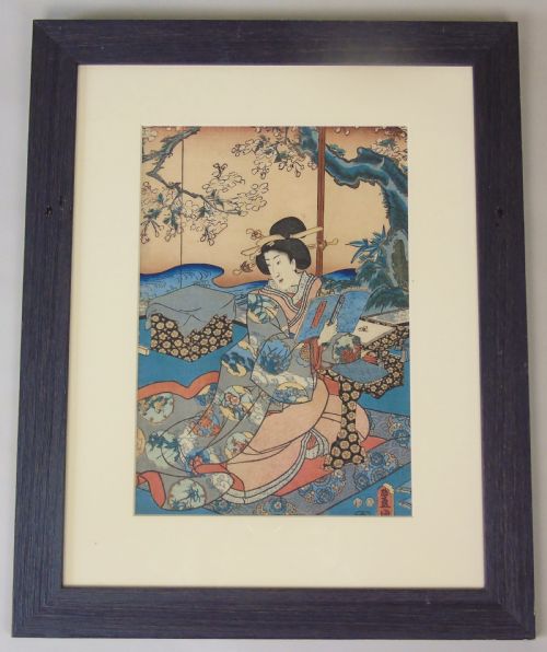 Japanese Woodblock Print by Kunisada 19th Century