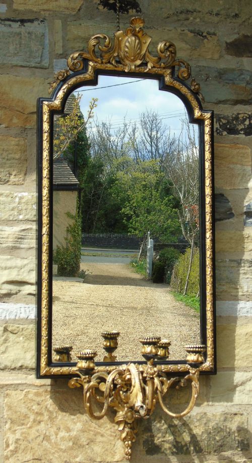 fig 1. Antique Girandole Mirror