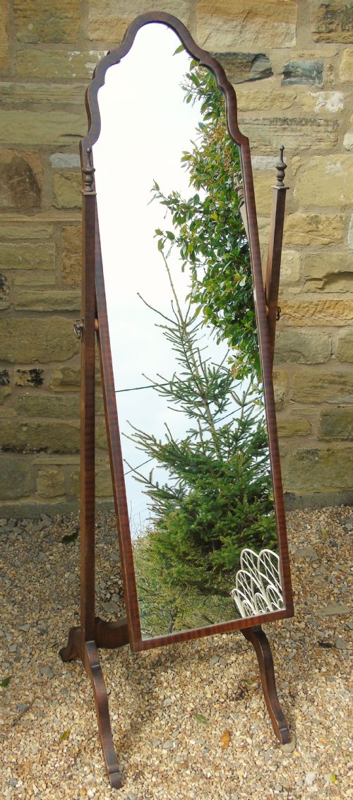 fig 1. Antique Cheval Dressing Mirror