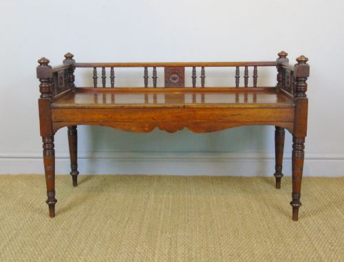 Good Aesthetic Mahogany Window Seat by Henry Pitts of Leeds