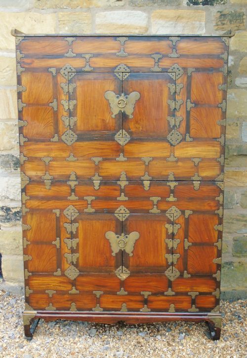 Chinese Elm Marriage Cabinet Circa 1900