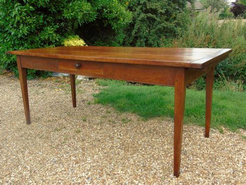 fig 1. Antique French Fruitwood Dining Table
