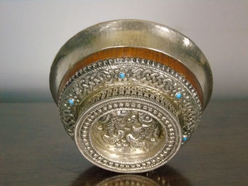 Antique Tibetan Silver Bowl