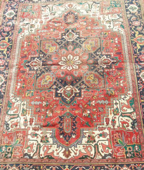 Antique Heriz Carpet Room Size