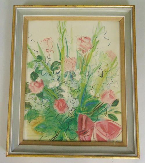 fig 2. Large Pair of Raoul Dufy Floral Prints (1877-1953)