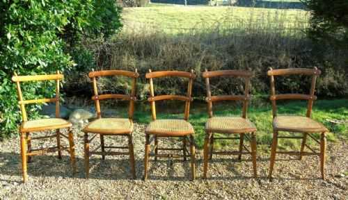 fig 1. Set of Five Pretty Dining Kitchen Chairs