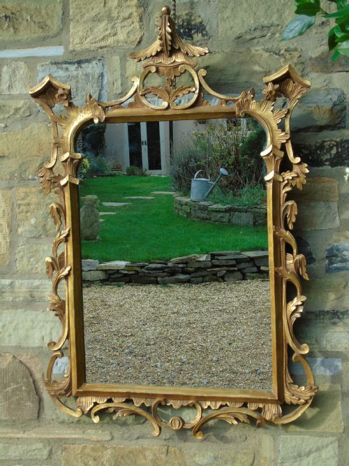 fig 1. Early 20th Century Gilt Chippendale Style Mirror