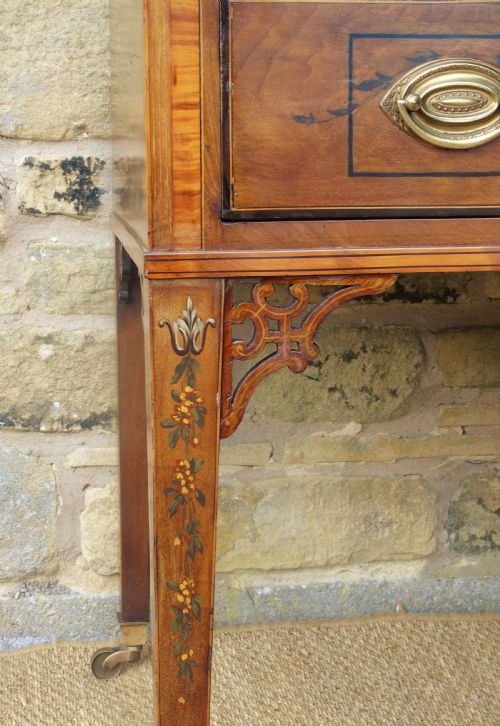 fig 1. Pretty Antique Dressing Chest Rare Hand Painted Georgian