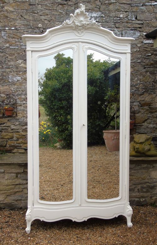 Antique Painted French Armoire Wardrobe