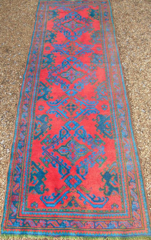 Antique Ushak Carpet Runner 350 X 129