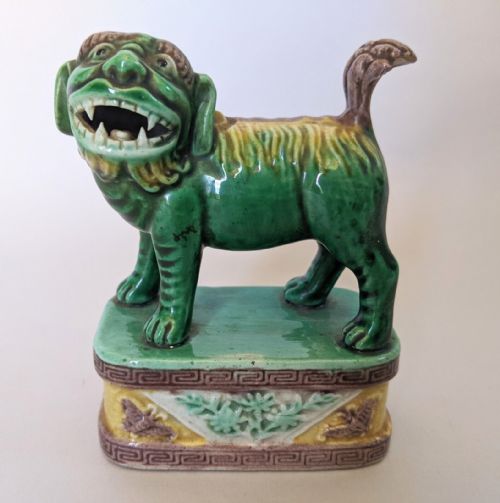 Antique Chinese Fo Dog Sancai