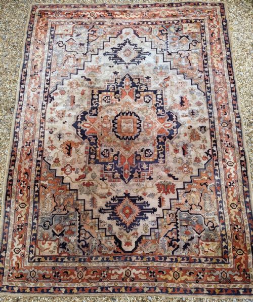 Beautiful Antique Tetex Heriz Carpet Room Size