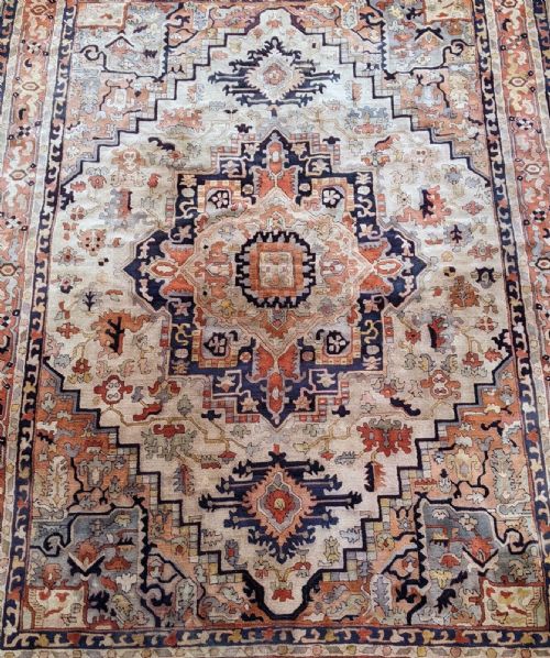 fig 1. Beautiful Antique Tetex Heriz Carpet Room Size
