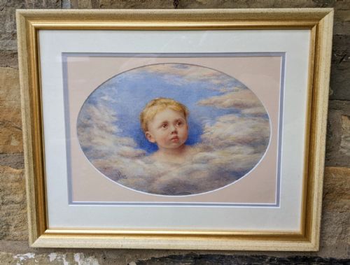 Charming Watercolour of Young Boy
