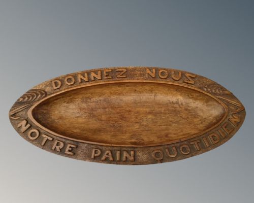 Rare Antique French Fruitwood Bread Board