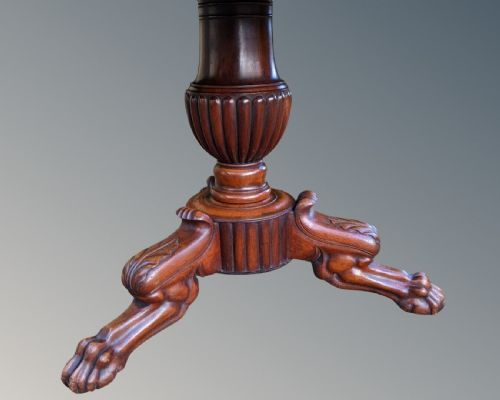 fig 1. 19th Century French Mahogany Gueridon Table