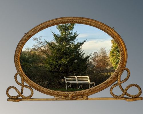 fig 1. Good 19th Century English Overmantel Mirror