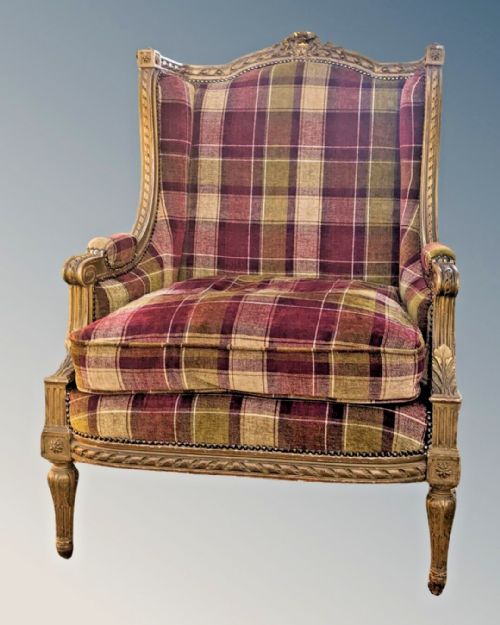 Antique French Giltwood Armchair
