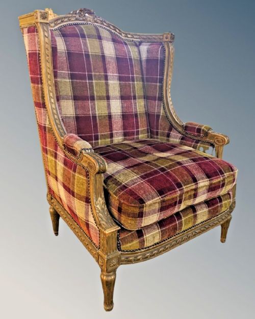 fig 1. Antique French Giltwood Armchair