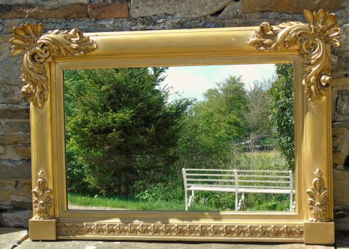 Good William IV Overmantel Mirror Circa 1840