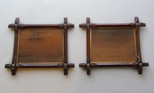 Pair of Antique Cruciform Frames Gothic Design