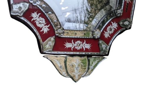fig 1. Early 20th Century Venetian Glass Mirror