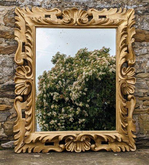 fig 1. Substantial Antique Florentine Gilt Mirror