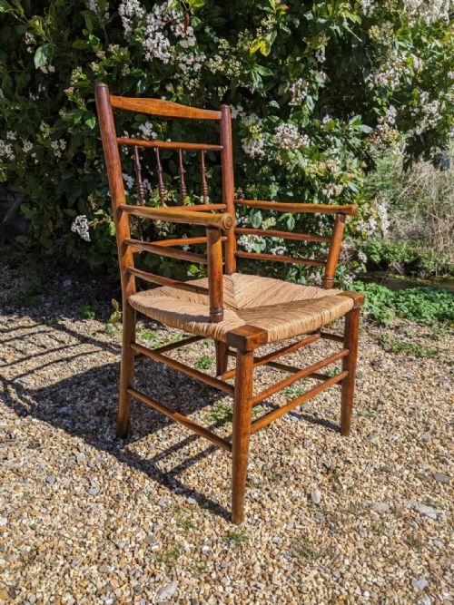 fig 3. Beautiful Set of Sussex Chairs Arts and Crafts
